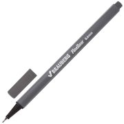 Ручка капиллярная (линер) BRAUBERG «Aero», СЕРАЯ, трехгранная, металлический наконечник, линия письма 0,4 мм, 142258