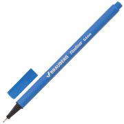 Ручка капиллярная (линер) BRAUBERG «Aero», ГОЛУБАЯ, трехгранная, металлический наконечник, линия письма 0,4 мм, 142259