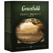 Чай GREENFIELD (Гринфилд) «Classic Breakfast», черный, 100 пакетиков в конвертах по 2 г, 0582