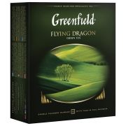 Чай GREENFIELD (Гринфилд) «Flying Dragon», зеленый, 100 пакетиков в конвертах по 2 г, 0585