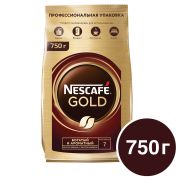 Кофе молотый в растворимом NESCAFE (Нескафе) «Gold», сублимированный, 750 г, мягкая упаковка, 01951, 12348310