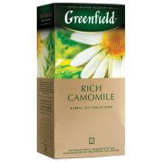 Чай GREENFIELD (Гринфилд) «Rich Camomile» («Ромашковый»), травяной, 25 пакетиков в конвертах по 1,5 г, 0432-10