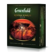 Чай GREENFIELD (Гринфилд) «Kenyan Sunrise» («Рассвет в Кении»), черный, 100 пакетиков в конвертах по 2 г, 0600-09