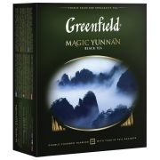 Чай GREENFIELD (Гринфилд) «Magic Yunnan» («Волшебный Юньнань»), черный, 100 пакетиков в конвертах по 2 г, 0583-09