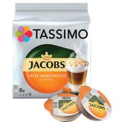 Кофе в капсулах JACOBS «Latte Macchiato Caramel» для кофемашин Tassimo, 8 порций (16 капсул), 8052186
