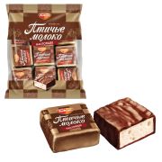 Конфеты шоколадные РОТ ФРОНТ «Птичье молоко», суфле, сливочно-ванильные, 225 г, пакет, РФ09922