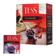 Чай TESS «Pleasure» черный с шиповником, яблоком, лимонным сорго, 100 пакетиков в конвертах по 1,5 г, 0919-09