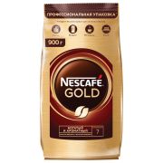 Кофе молотый в растворимом NESCAFE (Нескафе) «Gold», сублимированный, 900 г, мягкая упаковка, 01968, 12348493