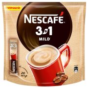 Кофе растворимый порционный NESCAFE «3 в 1 Мягкий», КОМПЛЕКТ 20 пакетиков по 14,5 г, 12460876