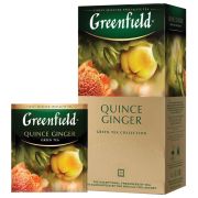 Чай GREENFIELD «Quince Ginger» зеленый с японской айвой и имбирем, 25 пакетиков в конвертах по 2 г, 1388-10