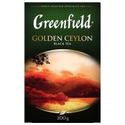 Чай листовой GREENFIELD «Golden Ceylon» черный цейлонский крупнолистовой 200 г, 0791-10