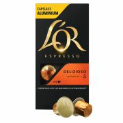 Кофе в алюминиевых капсулах L'OR «Espresso Delizioso» для кофемашин Nespresso, 10 порций, 4028608