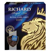 Чай RICHARD «Royal Earl Grey» черный цейлонский с бергамотом, 100 пакетиков по 2 г, 610250