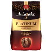 Кофе в зернах AMBASSADOR «Platinum», 100% арабика, 1 кг, вакуумная упаковка
