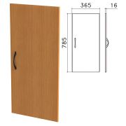 Дверь ЛДСП низкая «Фея», 365х16х785 мм, цвет орех милан, ДФ13.5