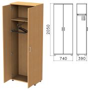 Шкаф для одежды «Монолит», 740х390х2050 мм, цвет бук бавария, ШМ49.1