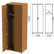 Шкаф для одежды «Монолит», 740х520х2050 мм, цвет орех гварнери, ШМ50.3