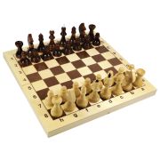 Игра настольная «Шахматы», 32 деревянные фигуры, деревянная доска 30х30, 10 КОРОЛЕВСТВО, 2845
