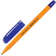 Ручка шариковая STAFF «EVERYDAY BP-247 Orange», СИНЯЯ, шестигранная, корпус оранжевый, линия письма 0,5 мм, 142661