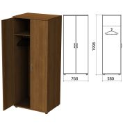Шкаф для одежды «Этюд», 768х580х1996 мм, орех (КОМПЛЕКТ)