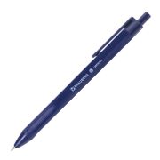 Ручка шариковая масляная автоматическая BRAUBERG «Trios», СИНЯЯ, корпус синий, узел 0,7 мм, линия письма 0,35 мм, 142822