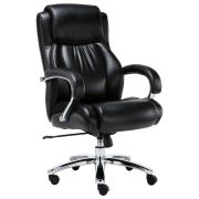 Кресло офисное BRABIX PREMIUM «Status HD-003», нагрузка до 250 кг, рециклированная кожа, хром, черное, 531821