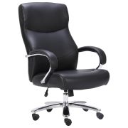 Кресло офисное BRABIX PREMIUM «Total HD-006», НАГРУЗКА до 180 кг, экокожа, хром, черное, 531933