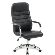 Кресло офисное BRABIX «Stark EX-547», экокожа, хром, черное, 531948