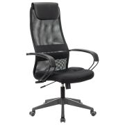 Кресло офисное BRABIX PREMIUM «Stalker EX-608 PL», ткань-сетка/кожзам, черное, 532090