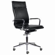 Кресло офисное BRABIX PREMIUM «Kayman EX-532», экокожа, хром, черное, 532543