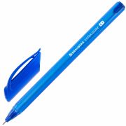 Ручка шариковая масляная BRAUBERG «Extra Glide Tone», СИНЯЯ, трехгранная, узел 0,7 мм, линия письма 0,35 мм, 142924
