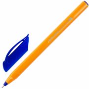 Ручка шариковая масляная BRAUBERG «Extra Glide Orange», СИНЯЯ, трехгранная, узел 0,7 мм, линия письма 0,35 мм, 142925