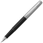 Ручка перьевая PARKER «Jotter Bond Street Black CT», черный, детали нержавеющая сталь, синяя, 2030947