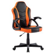Кресло компьютерное BRABIX «Shark GM-203», экокожа, черное/оранжевое, 532513
