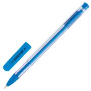 Ручка шариковая масляная ЮНЛАНДИЯ «STAR», СИНЯЯ, корпус прозрачный, 0,7 мм, линия письма 0,35 мм, 143010