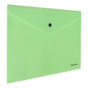 Папка-конверт с кнопкой BRAUBERG «Pastel», А4, до 100 листов, непрозрачная, мятная, 0,18 мм, 270477