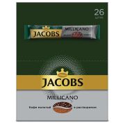 Кофе растворимый JACOBS «Millicano», сублимированный, КОМПЛЕКТ 26 пакетиков по 1,8 г, 4251154