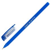Ручка шариковая масляная STAFF Basic «OBP-320», СИНЯЯ, корпус голубой, узел 0,7 мм, линия письма 0,35 мм, 143023