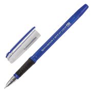 Ручка шариковая масляная с грипом BRAUBERG «i-Rite GT Solid», СИНЯЯ, корпус синий, узел 0,7 мм, 143305