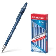 Ручка стираемая гелевая ERICH KRAUSE «R-301 Magic Gel», СИНЯЯ, корпус синий, узел 0,5 мм, линия письма 0,4 мм, 45211