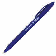 Ручка шариковая масляная автоматическая BRAUBERG «Delta», СИНЯЯ, soft-touch, 0,7 мм, линия 0,5 мм, 143339, OBPR365