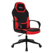 Кресло компьютерное BRABIX «Alpha GM-018», ткань/экокожа, черное/красное, 532637, GM-018_532637