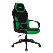 Кресло компьютерное BRABIX «Alpha GM-018», ткань/экокожа, черное/зеленое, 532639, GM-018_532639