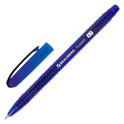 Ручка шариковая масляная BRAUBERG «Flight», СИНЯЯ, корпус синий, узел 0,7 мм, линия письма 0,35 мм, 143343, OBP369