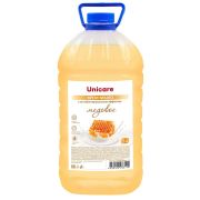 Мыло-крем жидкое с антибактериальным эффектом 5 л UNICARE «Медовое», ПЭТ, UC501064