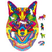 Пазл деревянный «Красочная собака», 101 фигурная деталь, деревянный короб, FOFA, ST00, ST0069