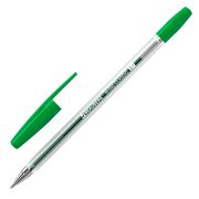 Ручка шариковая BRAUBERG «M-500 CLASSIC», ЗЕЛЕНАЯ, корпус прозрачный, узел 0,7 мм, линия письма 0,35 мм, 143447