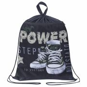 Мешок для обуви BRAUBERG, с петлёй, карман на молнии, 47х37 см, «Power step», 270913