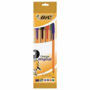 Ручки шариковые BIC «Orange», НАБОР 4 ЦВЕТА, узел 0,8 мм, линия 0,3 мм, пакет, 8308541