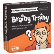 Игра головоломка развивающая «BRAINY TRAINY. Критическое мышление» 80 карточек, BRAINY TRAINY, УМ546